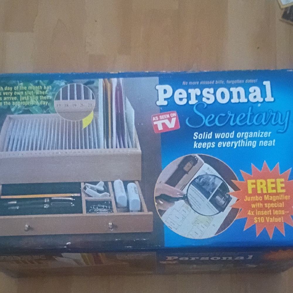 Personal Secretary as Seen On TV Solid Wood Organizer Keeps Everything Neat And